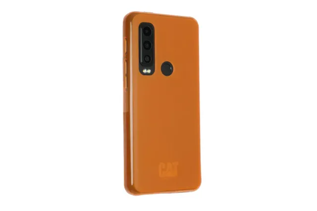 caseroxx Cat S75 cover TPU arancione antiurto