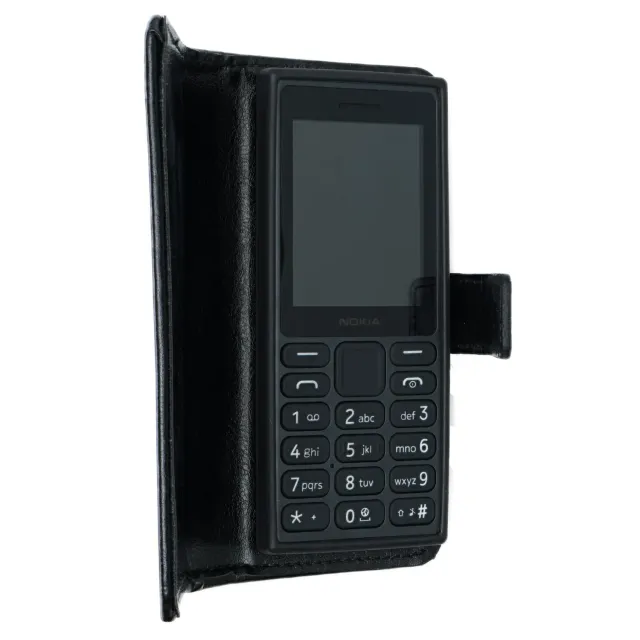 caseroxx Bookstyle custodia libro Nokia 108 4G nera portacarte