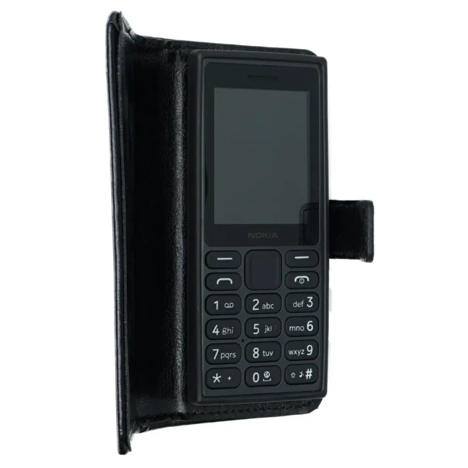 caseroxx Bookstyle custodia libro Nokia 108 4G nera portacarte