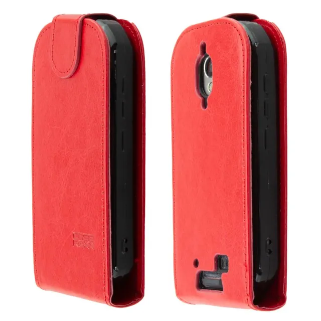 caseroxx Flip Cover Unihertz Atom L/XL rossa pelle