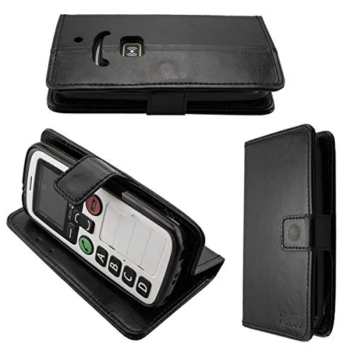 caseroxx Bookstyle custodia Doro Secure 580 nero carte