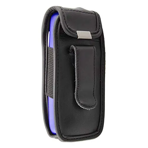 caseroxx Nokia 105 2019 custodia cintura nera vera pelle