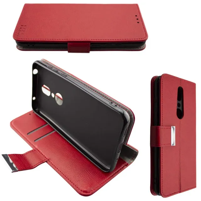 caseroxx Bookstyle custodia libro Sharp Aquos V rossa magnetica