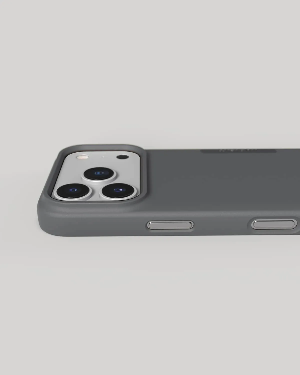 Nudient Thin Case custodia iPhone 17 Pro Ash Grey senza MagSafe
