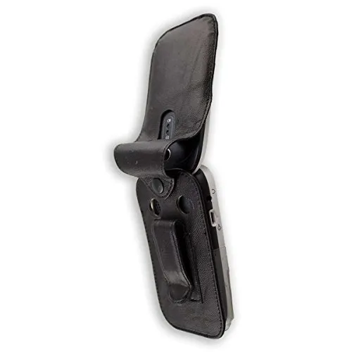caseroxx Doro 6520/6521 custodia cintura pelle nera finestra