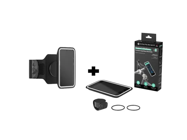 Shapeheart Pack Bracciale + Supporto Bici Telefono M