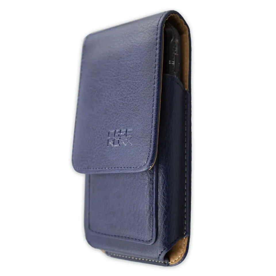caseroxx Dexcom DBLG1 custodia pelle blu cintura carte