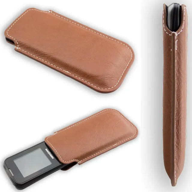 caseroxx Business-Line custodia Swisstone SC230 marrone finta pelle