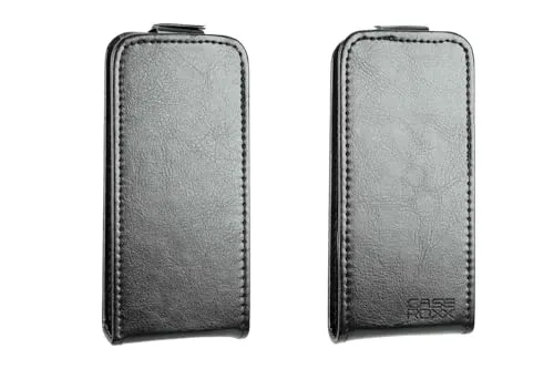 caseroxx Flip Cover Nokia 105 2023 nera pelle