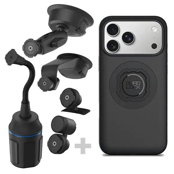 Quad Lock Kit Auto 4x4 Supporto iPhone Antivibrazione
