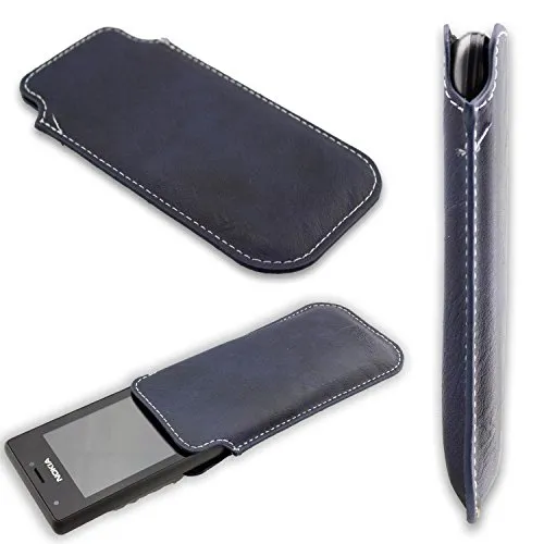 caseroxx Business-Line Nokia 150 custodia azzurra ecopelle