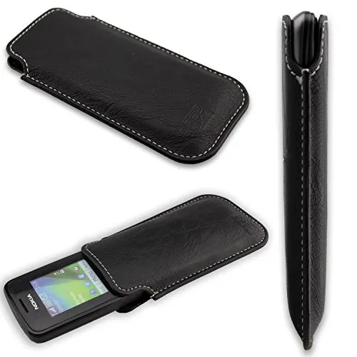 caseroxx Business-Line 112/113 custodia tasca nera ecopelle
