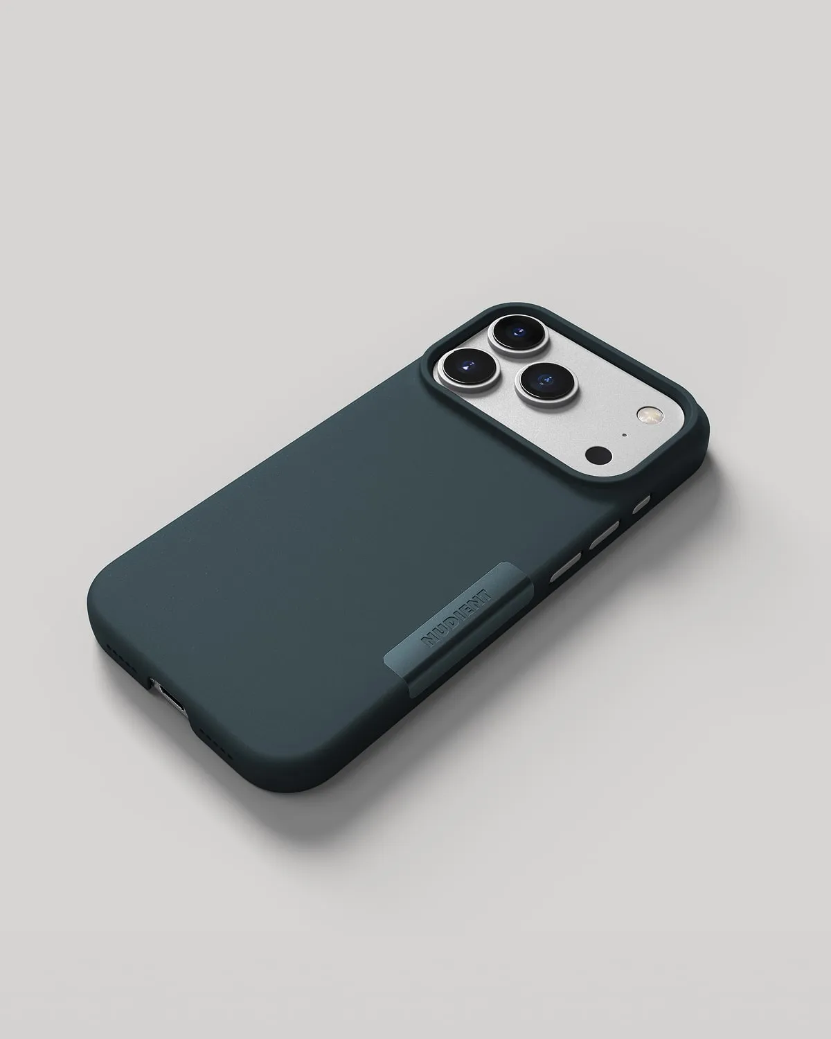 Nudient Thin Case iPhone 17 Pro cover Teal MagSafe sottile