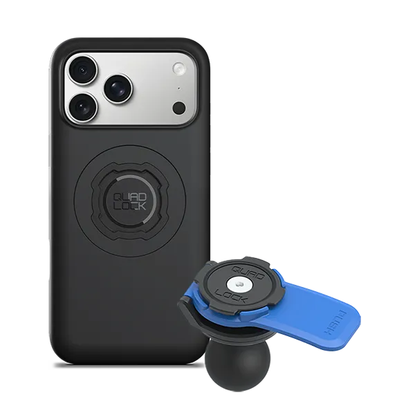 Quad Lock kit moto adattatore sfera 1" iPhone antivibrazione