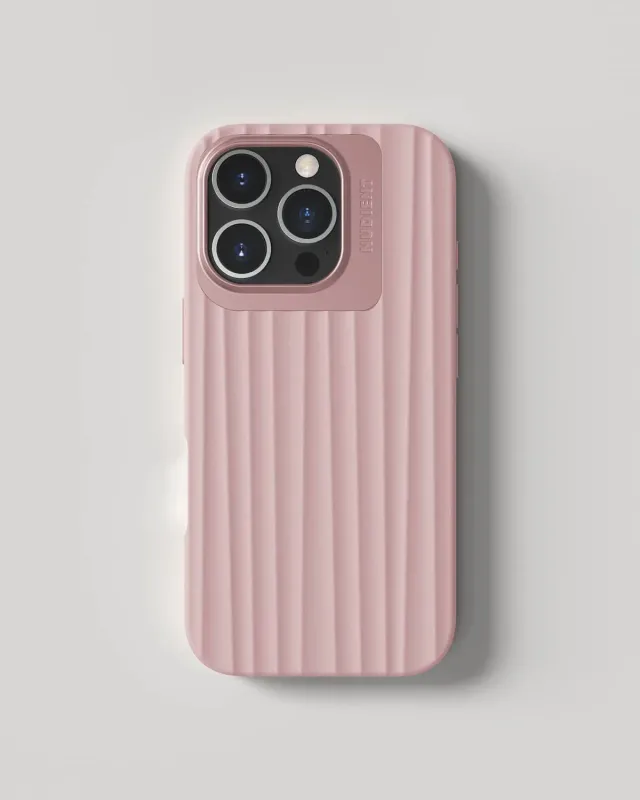 Nudient Bold Case cover iPhone 16 Pro Dusk Pink MagSafe antishock