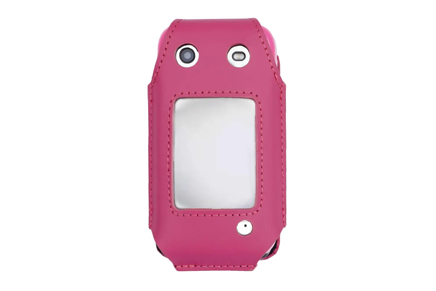 caseroxx per HMD 2660 Flip custodia rosa vera pelle finestra