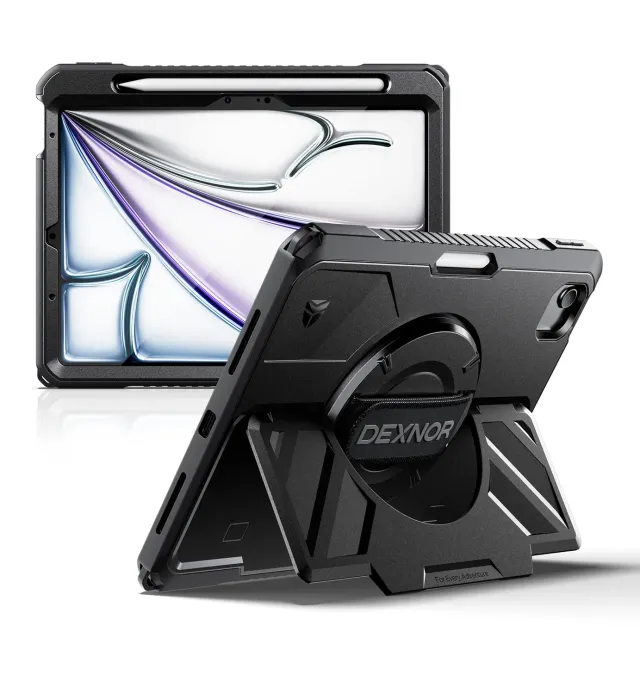 Dexnor Cover iPad Air 11 M3 Nera Rugged 360°