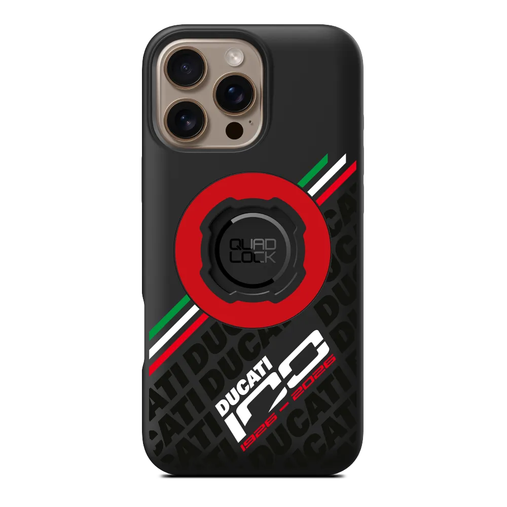 Quad Lock MAG Custodia Ducati 100 Years iPhone 16