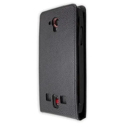 caseroxx Flip Cover Crosscall Trekker-X3 nera magnetica