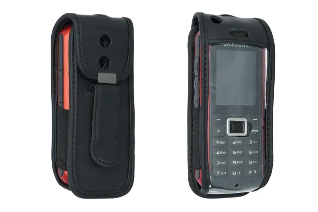 caseroxx GT-B2100 custodia cintura pelle nera finestra