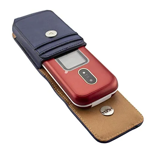 caseroxx Doro 6060 6061 marsupio pelle azzurro cintura