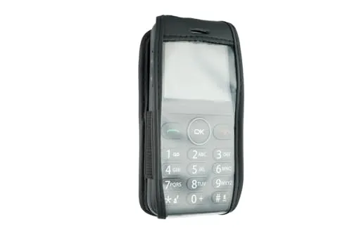 caseroxx per Alcatel 30.85 borsello pelle nero con clip