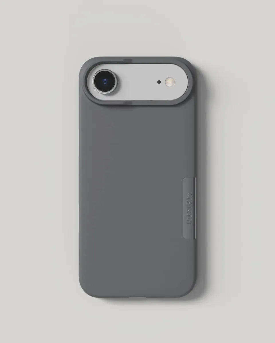 Nudient Thin Case iPhone Air cover grigia MagSafe sottile