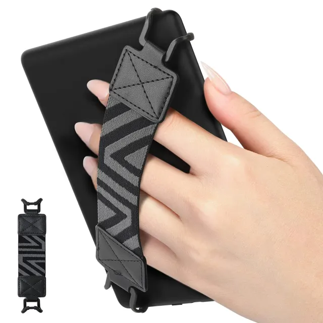 MoKo Cinturino mano tablet 6-8 pollici nero elasticizzato