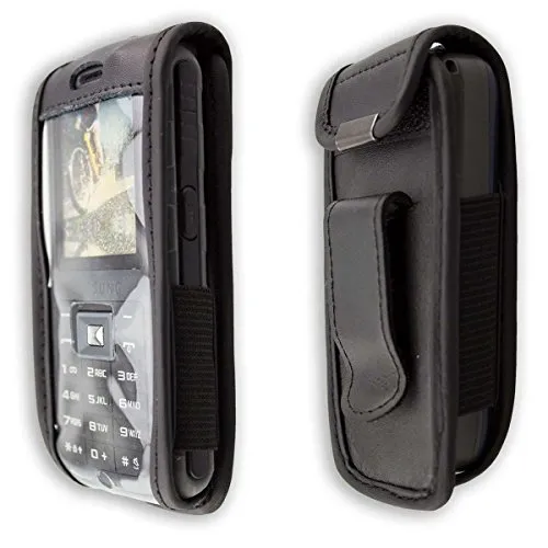 caseroxx custodia con clip Samsung B2700 nero vera pelle