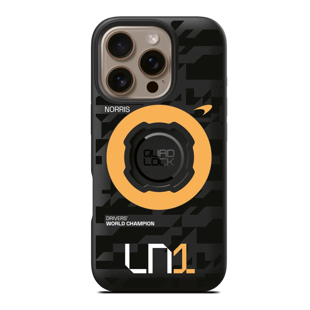 Quad Lock Lando Norris cover MAG iPhone 17 Pro Papaya
