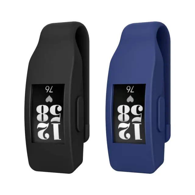 MoKo Fitbit Inspire HR Ace 2 clip silicone 2 pezzi nero blu