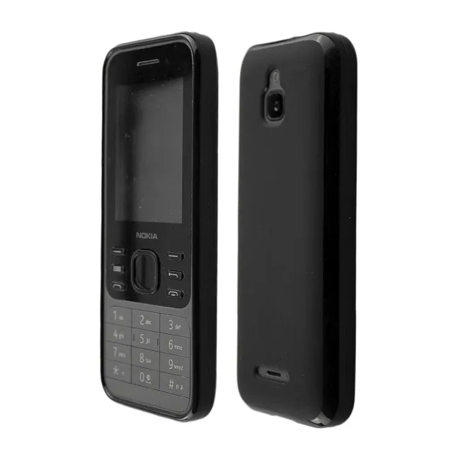 caseroxx Nokia 6300 4G Cover TPU Nero Antiurto