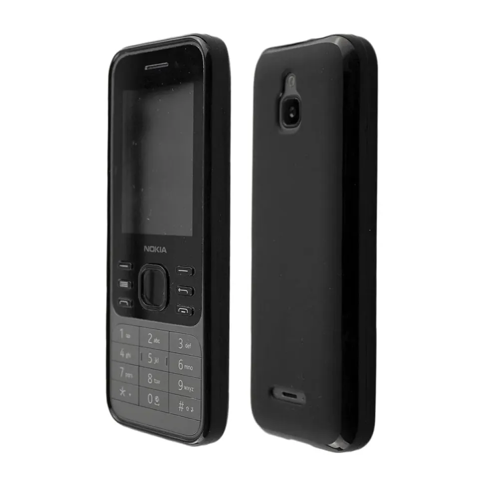 caseroxx Nokia 6300 4G Cover TPU Nero Antiurto