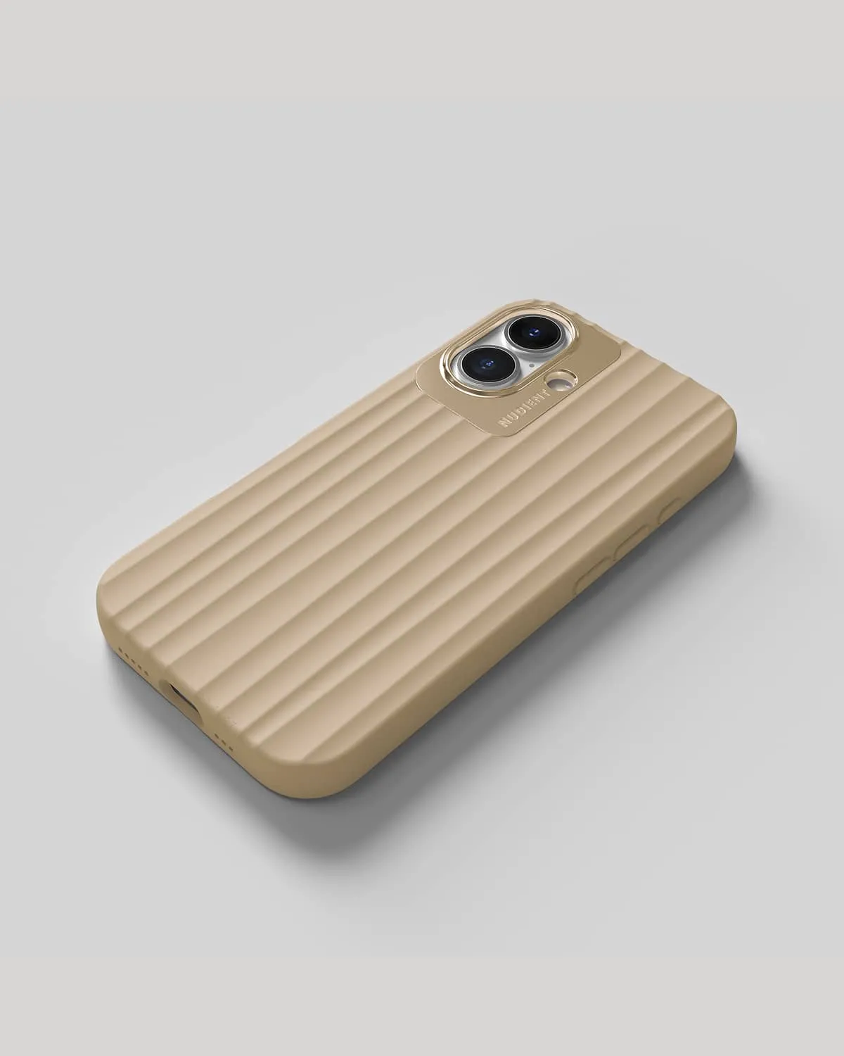 Nudient Bold Case custodia iPhone 16 Wool Beige MagSafe antiurto