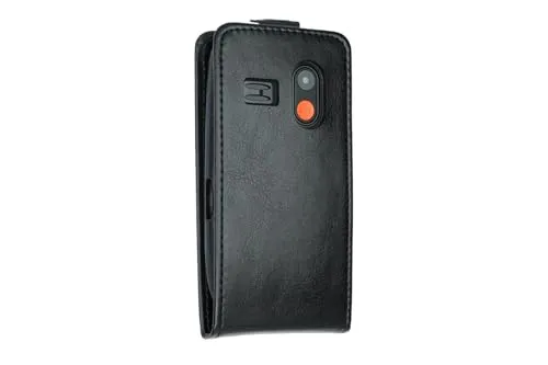 caseroxx Gigaset GL395 custodia flip cover nera magnetica