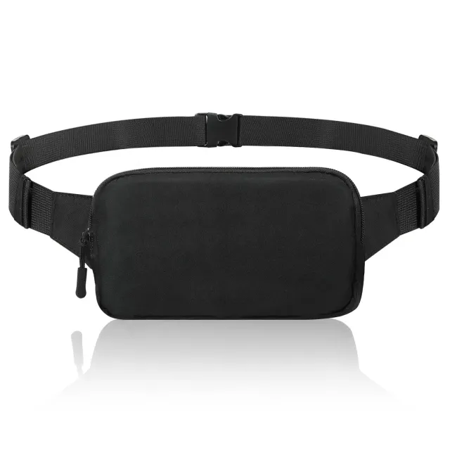 MoKo Marsupio Sportivo 3 Tasche Nylon Nero Impermeabile