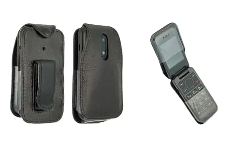 caseroxx Alcatel 2053D 2057 borsa pelle nero