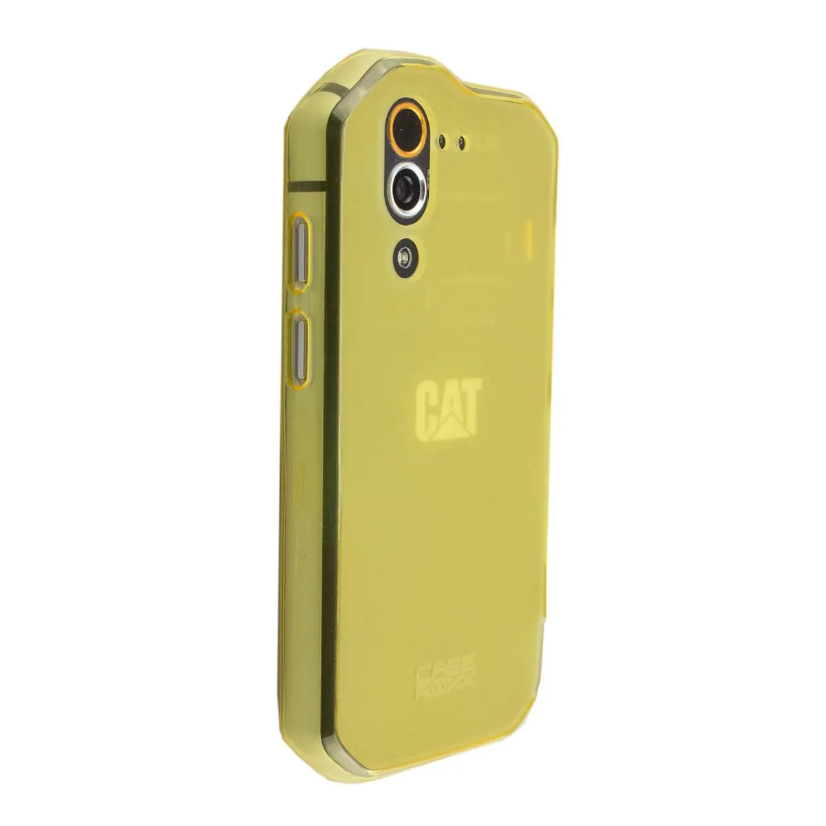 caseroxx Cat S60 cover TPU gialla antiurto bordi rialzati
