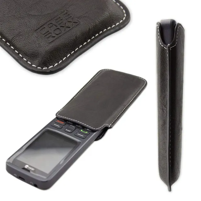 caseroxx Business-Line Doro 5516 custodia tasca nera clip