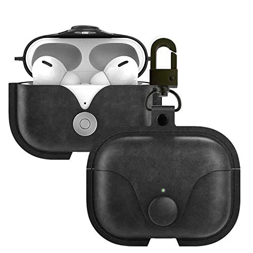 MoKo Custodia AirPods 3 Pelle PU Nera Magnetica