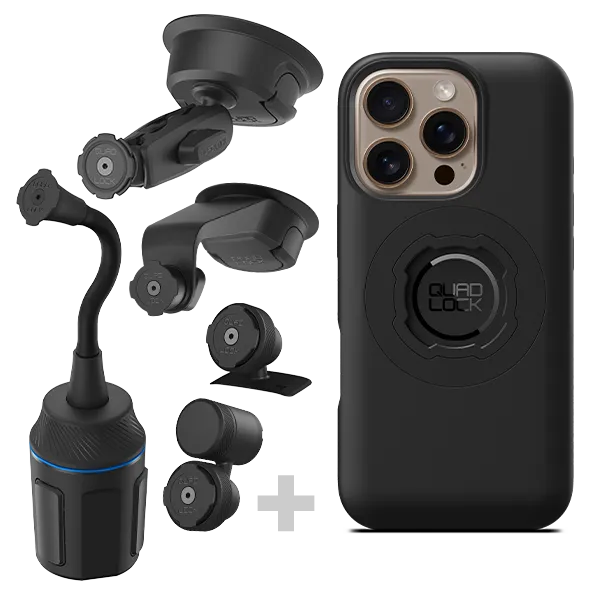 Quad Lock Kit Auto 4x4 Supporto iPhone Antivibrazione