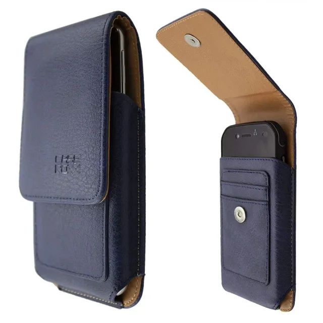 caseroxx Cat S42 / S42 H+ custodia outdoor azzurra clip cintura