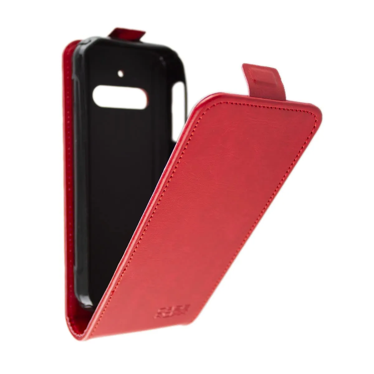 caseroxx Flip Cover Cat B40 custodia rossa magnetica