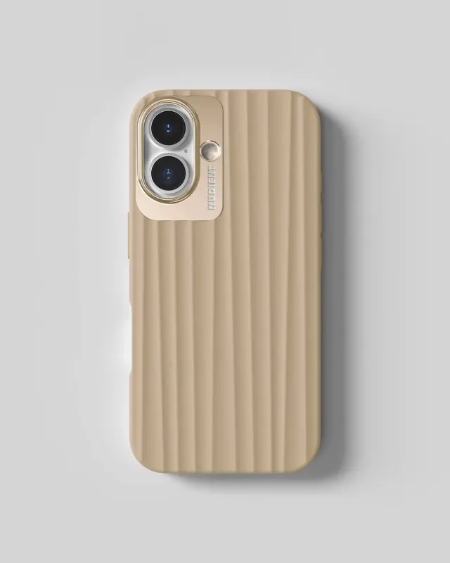 Nudient Bold Case custodia iPhone 16 Wool Beige MagSafe antiurto
