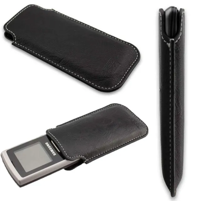caseroxx Business-Line Samsung C130 tasca cintura nera pelle
