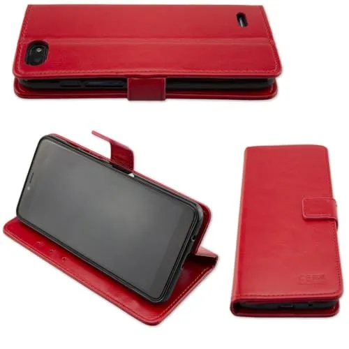 caseroxx Bookstyle custodia Archos Core 57s rossa portacarte