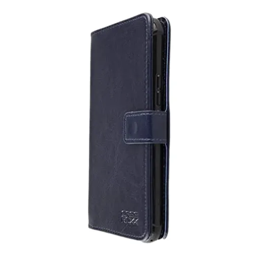 caseroxx Bookstyle rephone custodia libro azzurra