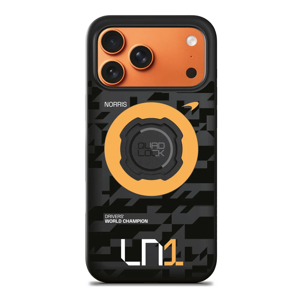 Quad Lock Lando Norris cover MAG iPhone 17 Pro Papaya