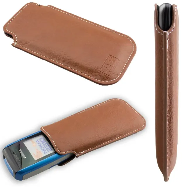 caseroxx Business-Line Nokia 2310 custodia marsupio marrone pelle
