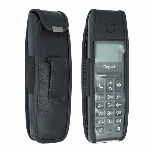 caseroxx Gigaset Pure 120 custodia pelle con clip cintura